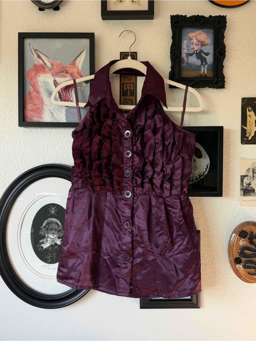vintage y2k halter top blouse